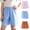 Blue 1, variant on OGLCCG Boys Lounge Shorts Lightweight Cotton Baggy Sleepwear Bottoms Comfortable Breathable Elastic Waist Summer Shorts 5-15 Years