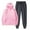Pink, variant on MSJUHEG Mens Sweatpants Hoodies For Men Women With Pants Hoodie Plus Leisure Winter Fleece Hooded Plush Women Suits Lounge Sets For Women Dark Gray L