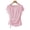 Pink, variant on Ussuma Crew Neck Tie Up Women's Blouses Short Sleeve Ruffle Stylish Solid Color Vintage Fashionable Women Shirts Elegant and Intellectual Work Date Outdoor Photography