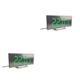 thumbnail image 2 of Cateissary Despertador LED Relojes de espejo digital Decoración del hogar Luz Hogar Oficina Type1 NO1, 2 of 6