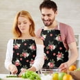 thumbnail image 3 of Pioneer Flower Floral Print Pattern Apron for Women and Men, Cotton Linen Waterproof with Pockets, Adjustable, 33x27 Inch for Kitchen, Gardening, BBQ, Salon, 3 of 6