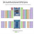 thumbnail image 3 of ESP32-S3-Kit de Placa de Desarrollo Tiny+Cable FPC Bluetooth LE+2.4G WiFi ESP32-S3FH4R2 ESP32-S3 Mini Placa de Desarrollo, 3 of 5