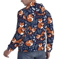 thumbnail image 6 of Daiia Cute Foxes for Men's Fashion Hoodies & Sweatshirts with Kangaroo Pocket Hooded Sweatshirt Breathable & Moisture Wicking-4X-Large, 6 of 7