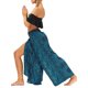 thumbnail image 4 of VISgogo Pantalones de pierna ancha de verano para mujer, pantalones sueltos sueltos de tiro medio con estampado bohemio con divisiones para yoga, playa, vacaciones VISgogo  moda, 4 of 7