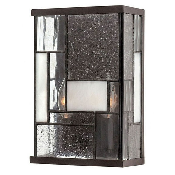4570KZ Hinkley Lighting Mondrian - Two Light Wall Sconce in Craftsman Style - 7 Inches Wide by 11 Inches High