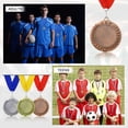 thumbnail image 6 of Uxcell Award Medals, Place Winner Medals with Yellow Neck Ribbon Prize Medal for Competitions Multicolor, 6 of 7
