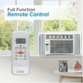 thumbnail image 3 of COMMERCIAL COOL 14,500 BTU Window Air Conditioner with Remote Control and Adjustable Thermostat, cools up to 750 Sq. Ft. with Electronic Controls & Digital Display CWAM145W6C, 3 of 7