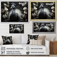 thumbnail image 4 of Designart "Gaze Of The Mystical Peacock" Animals Peacock Floater Framed Canvas Wall Art, 4 of 5