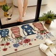 thumbnail image 4 of JML Doormat, Microfiber & Non-Slip Rubber Backing Door Mat - Rug Mats for Porch Entry Way Bathroom/Kitchen, (24"x36") - Vase with flowers, 4 of 5