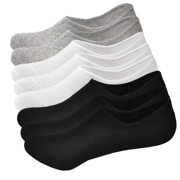 Mens No Show Socks Low Cut Socks Athletic Running Socks Breathable Mesh 8 Pairs with Anti-slip Strip