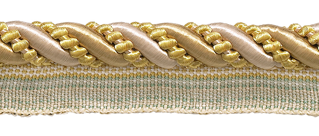 Medium Antique gold 416 Imperial II Lip Cord Style# 0416I2 Color 4975 Sold by The Yard Rustic Gold