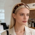 thumbnail image 3 of UNLLLL Vintage Tortoiseshell Acetate Headband, Wide Hairband for Women, Classic Elegant Hair Accessory, Non Slip Flexible Resin Material, for Daily Wear and Styling (Coffee), 3 of 6
