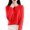Red, variant on Jxximdong Cardigans for Women, Plain Crew Neck Knitted Sweaters Button Front Long Sleeve Cardigan, Women's Bolero Shrugs Blue
