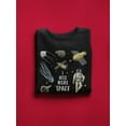 thumbnail image 3 of Quote And Space Objects Sweatshirt Men -Image by Shutterstock, Male Medium, 3 of 4