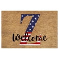 thumbnail image 2 of 4th of July Door Mat,26 Letter Last Name Patriotic Doormat, Entryway Rug Welcome Independence Day Doormat Stain and Fade Resistant Patriotic Decor Welcome Outdoor Mat Decorative(60*40cm), 2 of 8