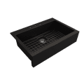 thumbnail image 6 of BOCCHI 1500-004-0127 Apron Drop-In Fireclay 34" Single Kitchen Sink Matte Black, 6 of 7