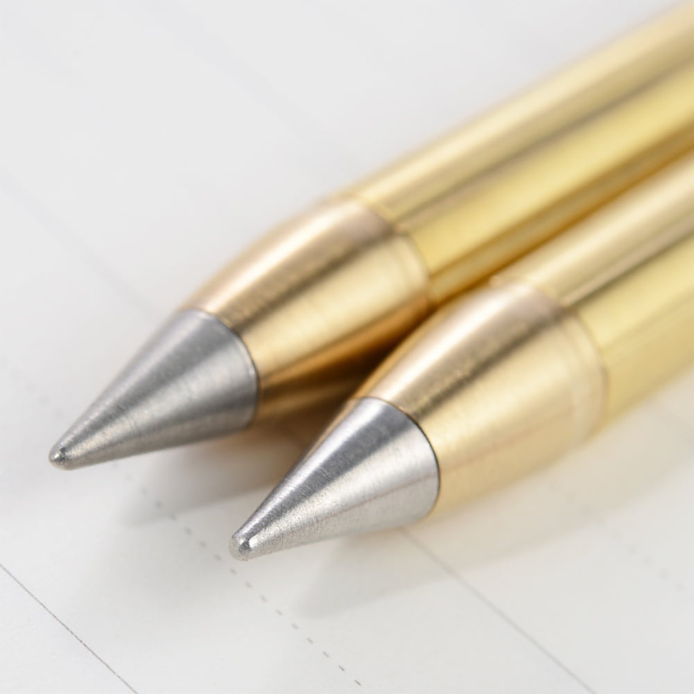 Creative Black Ink Brass Handmade Signature Pen Retro Outdoor Pens Coppers F5X3