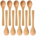thumbnail image 1 of 150 Piezas Mini Cuchara De Madera Cucharas De Sopa Pequeñas Cucharas De Servir Cucharas De Condimentos Cuchara De Miel De Madera Madera Marrón, 1 of 4
