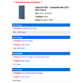 thumbnail image 2 of Cabin Air Filter - Compatible with 2016 - 2023 Tesla S 2017 2018 2019 2020 2021 2022, 2 of 2