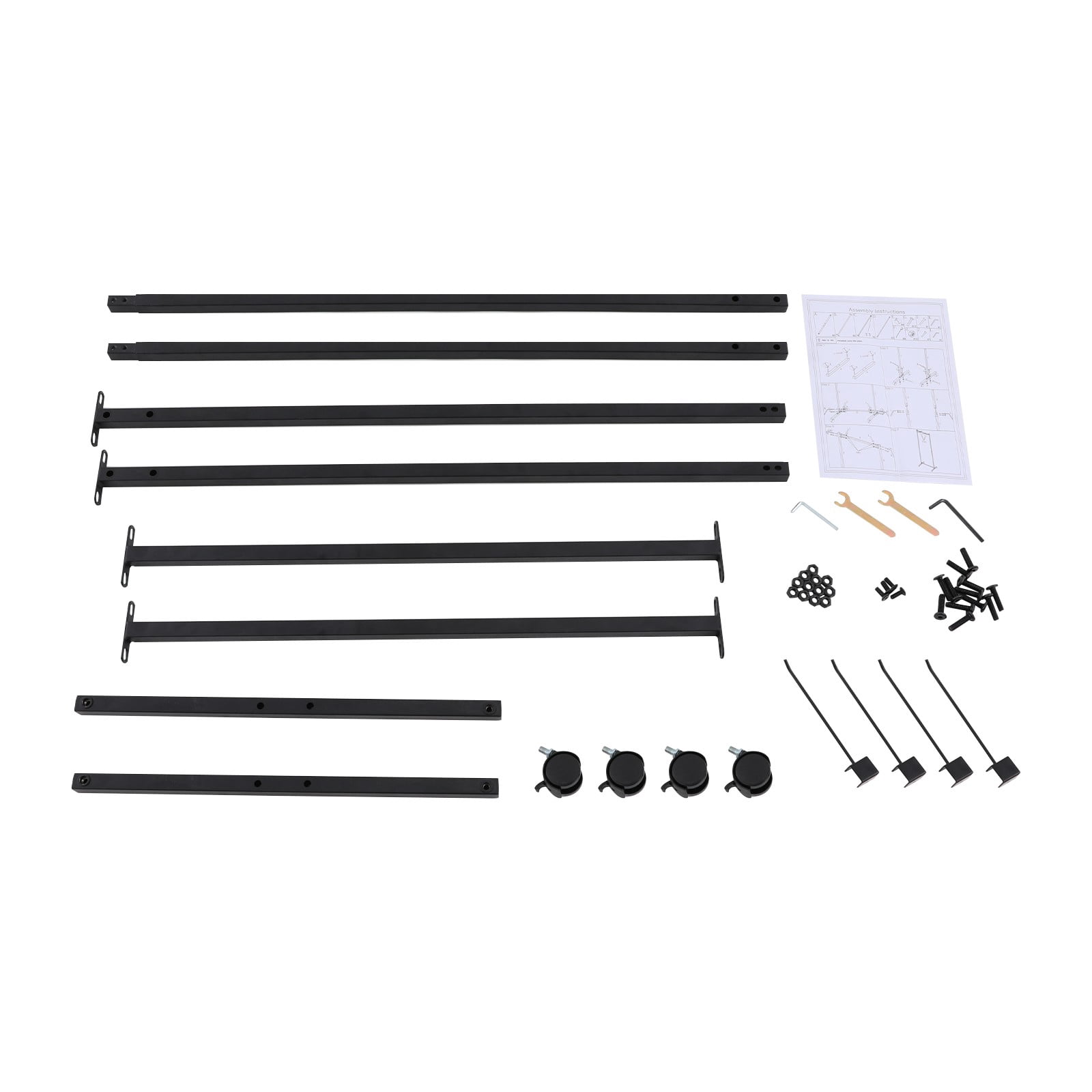 185cm Yoga Mat Holder Hanging Iron Yoga Mats Storage Rack w/ Double Sided Hooks for Yoga Studio