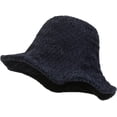 thumbnail image 2 of CoCopeaunts Large Bucket Hat Unisex Solid Colors Women Bucket Cap Outdoor Cold Proof Warm Female Winter Hats Ruffle Wide Brim, 2 of 8