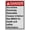Warning Sign 4, variant on Weatherproof Vertical ANSI Flammable Sign (Iso-octane Extremely flammable Causes irritation See MSDS for health and safety information) 8 in" x 12 in" UV Resistant Indoor Outdoor Workplace Sign
