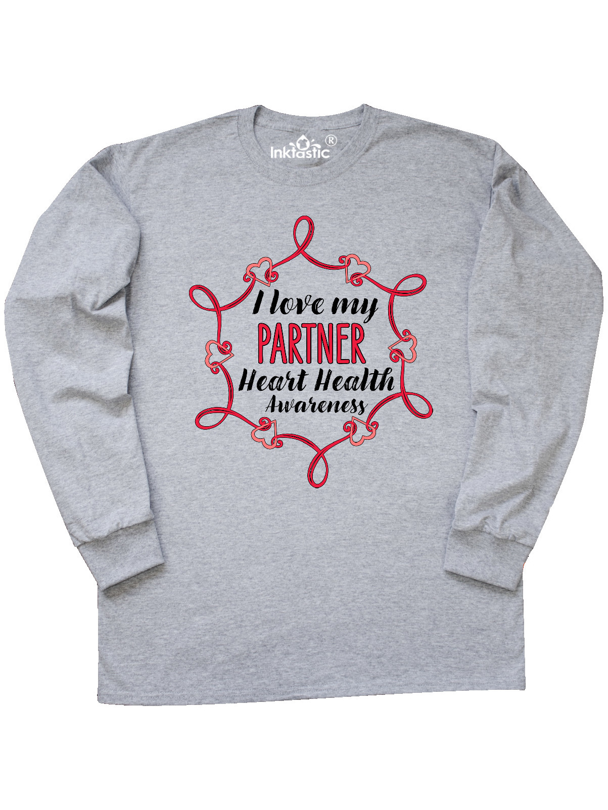INKtastic - I Love My Partner Heart Health Awareness Long ...