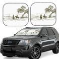 thumbnail image 2 of Daiia Cowboys Riding A Horse Near A Tree 2PCS Car Windshield Sun Shade, Foldable Sun Shield for Car Front Window, Auto Sun Blocker Visor Protector Universal for Truck SUV Pickup-Small, 2 of 7