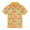 thumbnail image 5 of Linfrsh Boys Polo Shirt Baby Kids Toddler Boys Short Sleeve Polo Shirt Solid Color T-Shirt Tops Summer Clothes(Yellow,Size 4-5 T), 5 of 7