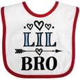 thumbnail image 3 of Inktastic Lil Bro Announcement Boys Brother Boys Baby Bib, 3 of 4