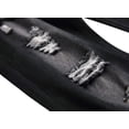 thumbnail image 4 of Men's Ripped Distressed Destroyed Slim Fit Straight Leg Denim Jeans, 4 of 13