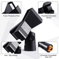 thumbnail image 3 of HSHDLDF Clips Micro pour Stands 4 Pièces Microphone Clip Titulaire avec 4 Adaptateurs Réglable Microphone Titulaire Sans Fil Pince de Support de Micro pour Support de Micro avec 5/8 Pouces Mâle à 3/8 Pouces Femelle Adaptateur, 3 of 7