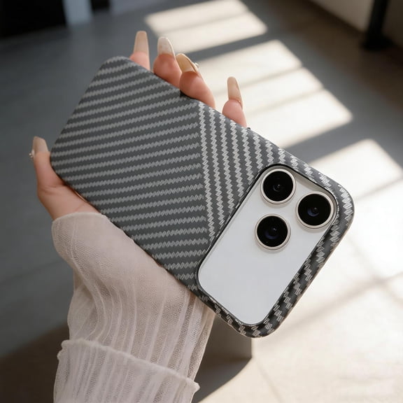 Magnetic Case for iPhone 16 Pro, Anti-Scratch Carbon Fiber Texture Case Compatible with Mag-Safe, Military Grade Drop Protection, Slim Shockproof Phone Cover for iPhone 16 Pro, Color-C
