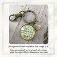thumbnail image 4 of Aunt Gutsy Goodness Bronze Metal Keychain Because Of Your Love Sentimental Gift Family Adult Female Jewelry, 4 of 8