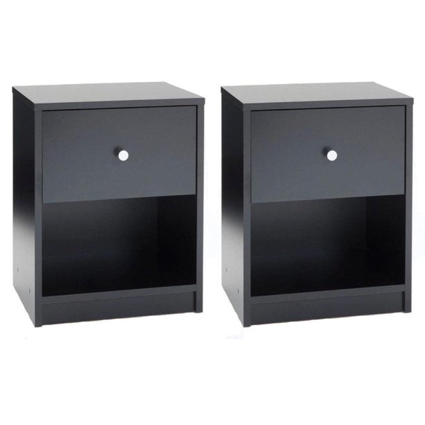 Ktaxon Set Of 2 Nightstand Modern Bedside End Table Organizer Bedroom Furniture Drawer Walmart Com Walmart Com