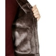 thumbnail image 4 of Tasso Elba Mens Jacket Deep Small Flight Faux-Suede   Brown S, 4 of 4