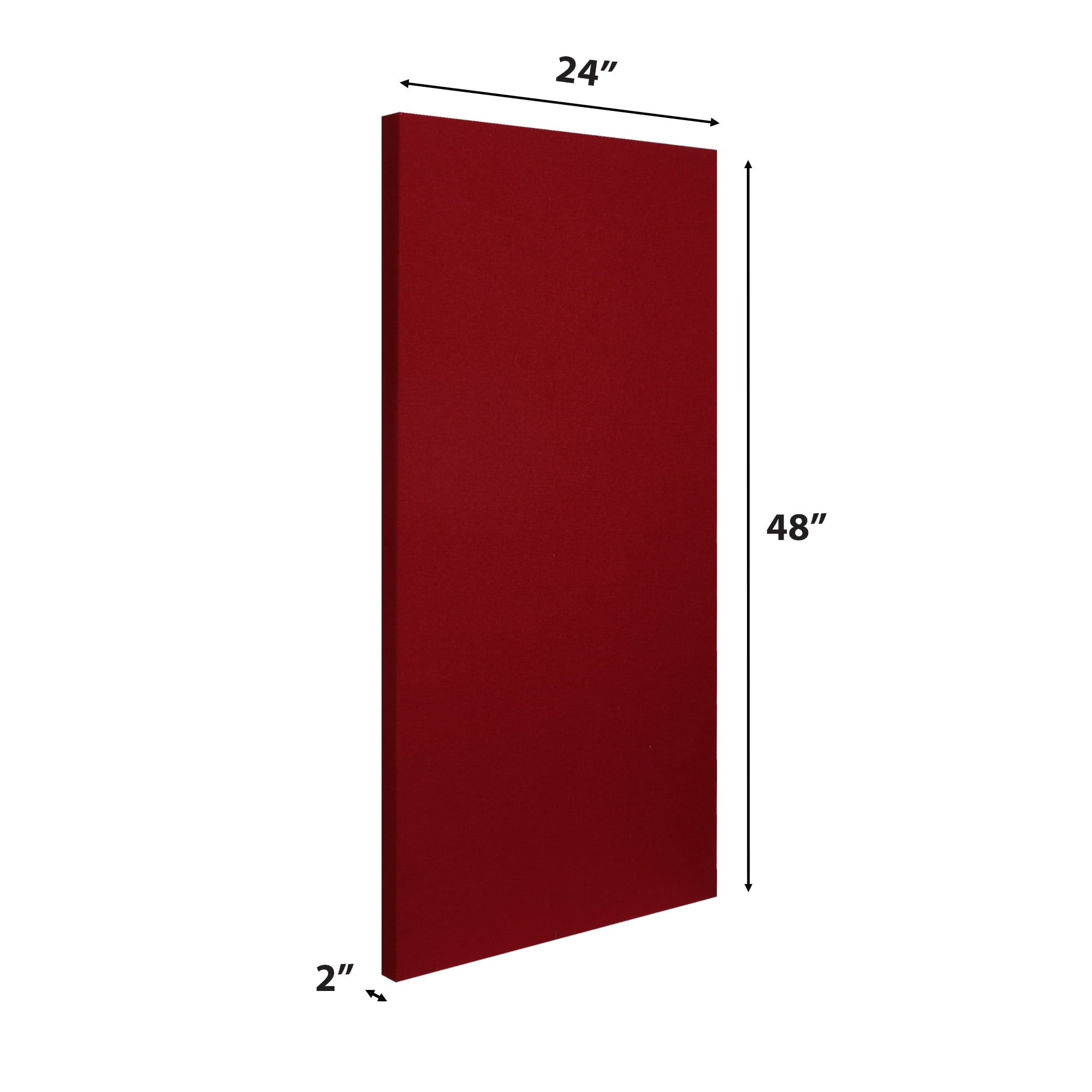 ATS Acoustics Hardened Edge Fire Rated Professional Studio Acoustic Panel 24x48x2 Claret