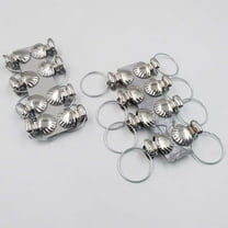 GETAJGHSD 8Pcs Metal Drapery Curtain Rings with Clips for Window Drapery Hooks 1.5 x 0.98in