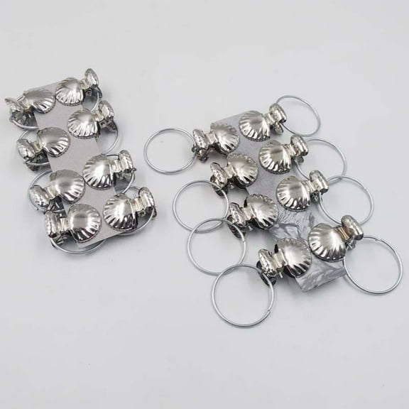 GETAJGHSD 8Pcs Metal Drapery Curtain Rings with Clips for Window Drapery Hooks 1.5 x 0.98in