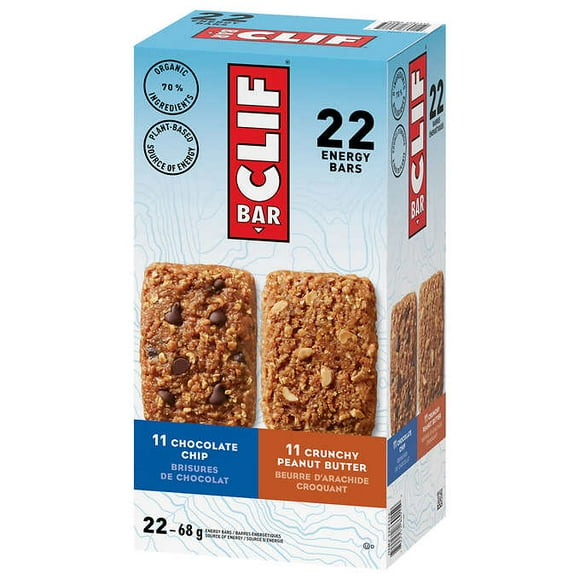 Clif Protein Bars Variety Pack, 22 × 68 g