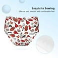100 Cotton Girls Underwear, red food Soft Toddler Teen Undies, Breathable Juniors Kids Panties