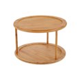 thumbnail image 1 of Natural Nan bamboo rotating cosmetics storage rack Kitchen storage rack seasoning rack, 1 of 4