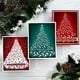 thumbnail image 4 of Adorno de follaje de árbol de Navidad, placas de lámina caliente, deseos de felicitación de temporada, troqueles de relieve de contorno de pancarta para tarjetas de álbum de recortes DIY, 4 of 4