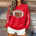 thumbnail image 2 of Oversized Sweatshirts for Women Lightweight Casual Pullover Crew Neck Tops Fashion Cute Print Long Sleeve Sweatshirt, 2 of 6
