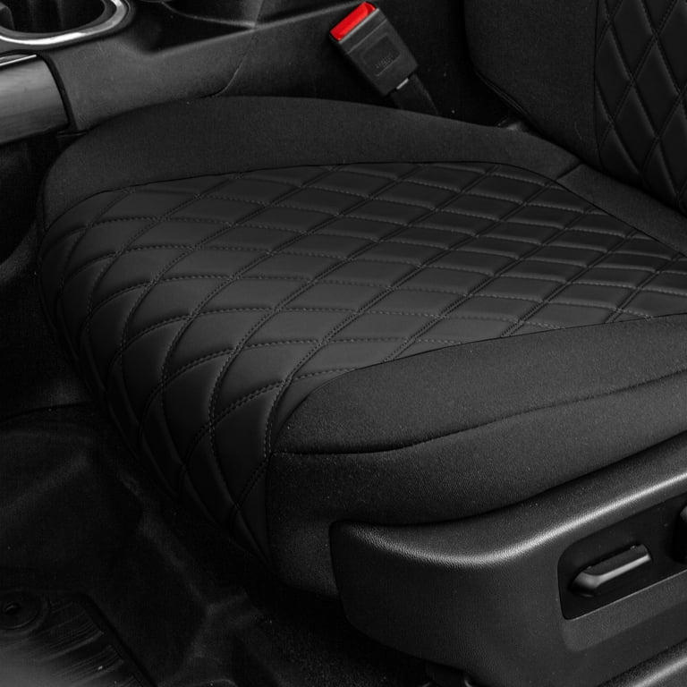 FH Group Custom Fit Neoprene Car Seat Cover for 2019-2023 Chevrolet  Silverado, Black Front Set Seat Covers with Air Freshener 
