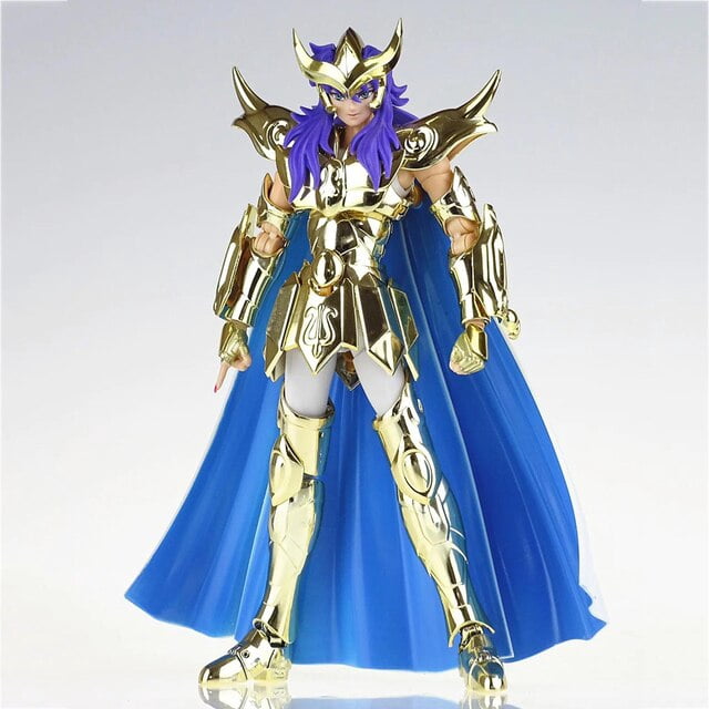 Figura de acción de Saint Seiya Myth Cloth Ex 2,0 Escorpio Milo 24k/Oce, caballeros del zodiaco, armadura de Metal, modelo de juguete