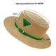 thumbnail image 1 of Sombrero de paja para mujer, con circunferencia de cabeza de 58 a 60 cm, estilo retro, plano, para viajes al aire libre, vacaciones, 1 of 5