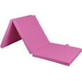 thumbnail image 5 of ZENY 2’’ Thick Tri-fold Folding Gym Exercise Mat Extra Thick Gymnastics Mat Tumbling Mat with Carrying Handles for Home Workout, Core Workouts, Stretching, MMA, Yoga-pink, 5 of 9