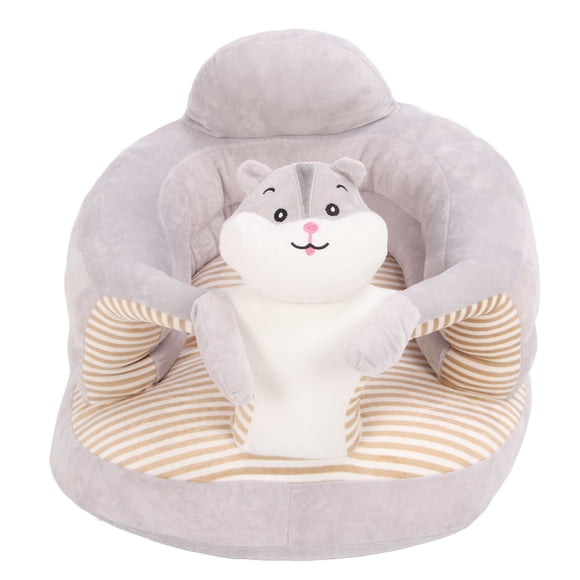 Asiento De Apoyo Para Bebés, Postura Estable Para Sentarse, Cómoda Silla Infantil De Terciopelo Con Forma De Animal De Felpa Antivuelco, Silla Interactiva Para Aprender A