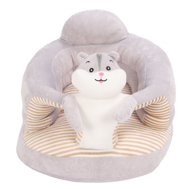 Asiento De Apoyo Para Bebés, Postura Estable Para Sentarse, Cómoda Silla Infantil De Terciopelo Con Forma De Animal De Felpa Antivuelco, Silla Interactiva Para Aprender A